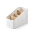 thumbnail image 2 of Soporte de plástico para mando a distancia de TV con 4 ranuras, partición de madera desmontable para Caddy, organizador, almacenamiento, soporte,, 2 of 4
