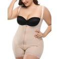 thumbnail image 3 of WISEFIN Womens Adjustable Strap Jumpsuits Plus Size Corset Tightening Hip Lift Bodysuit Shapewear, 3 of 4