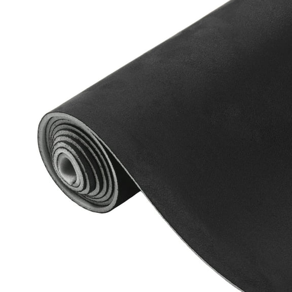 Unique Bargains 150x Suede Headliner Fabric 12"x57" Foam Back for Car Interior Roof Repair Black 12" L × 57" W