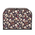 thumbnail image 2 of Haiem Guitar Skull record Print Toaster Covers 4 Slice Wide Slot,Bread Dust Cover & Fingerprint Protection,Bread Machine Cover,Appliance Covers, 2 of 7