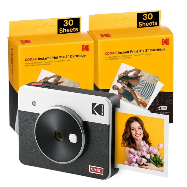 KODAK Mini Shot 3 Retro 4PASS 2in1 Instant Camera and Photo Printer
