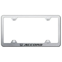 Honda Accord Stainless Steel Wide Body License Plate Frame (Brushed Chrome)