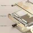 thumbnail image 3 of For Samsung Galaxy Z Flip3 5G Angel Wings Electroplated Frosted Phone Case, 3 of 5