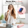 thumbnail image 7 of Smart Pill Organizer with Alarm, Bluetooth Daily Once a Day Pill Box 7 Day with APP, Weekly Travel Pill Case, Portable Pill Reminder for Medicines, Supplements and Vitamins(Pink), 7 of 7