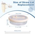 thumbnail image 2 of Tapa abatible Straw a prueba de fugas, 1182 ml, para vaso Stanley de 40 oz, 2 of 7