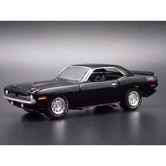 Open Box 1970 70 PLYMOUTH AAR CUDA BLACK 1:64 SCALE COLLECTIBLE DIORAMA DIECAST MODEL CAR