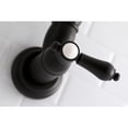 thumbnail image 4 of Kingston Brass KS3100BAL Heirloom Wall Mount Pot Filler Kitchen Faucet, Matte Black, 4 of 5