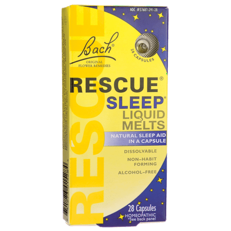 Bach Flower Essences Rescue Sleep Liquid Melts 28 (Best Homeopathic Sleep Remedies)