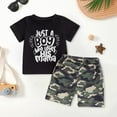 thumbnail image 2 of Ymyiu Baby Boy Clothes Summer Boys' 2-Piece Summer Outfit Short Sleeve T-Shirt and Shorts Set Toddler To Big Kid 4T 5T (Dark Gray,4-5 Years), 2 of 4