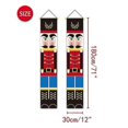 thumbnail image 4 of 2 Pieces Nutcracker Christmas Banners Sentry Soldier Model Banners For Christmas Decorations, Indoor And Outdoor Decor Needs (30 180 Cm / 12 71 Inch, 4 of 5