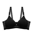 thumbnail image 2 of REORIAFEE Low Back Bras for Women Seamless Gathered Lingerie Bras No Wire Bras V Neck Comfy Corset Bra Adjustable Straps Stretchy Seamless Smoothing Brassiere Anti-Sagging Bra, 2 of 4