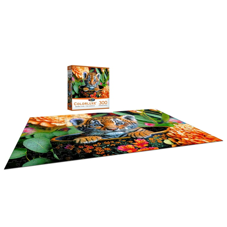RoseArt Colorluxe 300 Piece Teacup Baby Tiger Adult Interlocking
