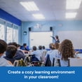 thumbnail image 3 of Educational Insights Fluorescent Light Covers 4-Pack Whisper White, Light Filters for Classroom, Lighting Accessories, 3 of 8