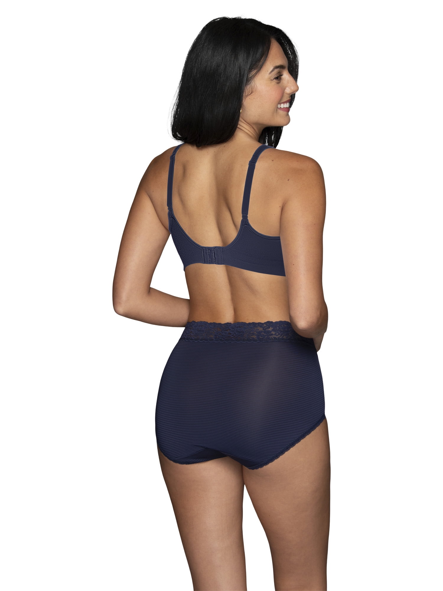 Vanity Fair Radiant Women's Light and Luxe Brief Underwear - Stretch Lace Waistband, 3-Pack, Sizes S-5XL