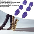 thumbnail image 4 of Saxophone Thumb Rest, Sturdy  Cushioning Silicone 6Pcs Saxophone Key Risers  for Replacement Black,Blue,Pink,Yellow,Purple, 4 of 7