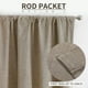 thumbnail image 4 of Cortinas Joydeco de lino natural 100% opacas, 213 x 213 cm, 2 paneles, 4 of 8