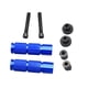 thumbnail image 1 of Reposapiés universales CNC para motocicleta, scooter, moto de cross, ATV Azul, 1 of 9