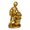 Golden, variant on KGJQ Resin Book Lover Statue, Reader Sculpture Leaning on Stacked Book, Decorative Abstract Human Figurine for Bookshelf Office Bedroom & Library