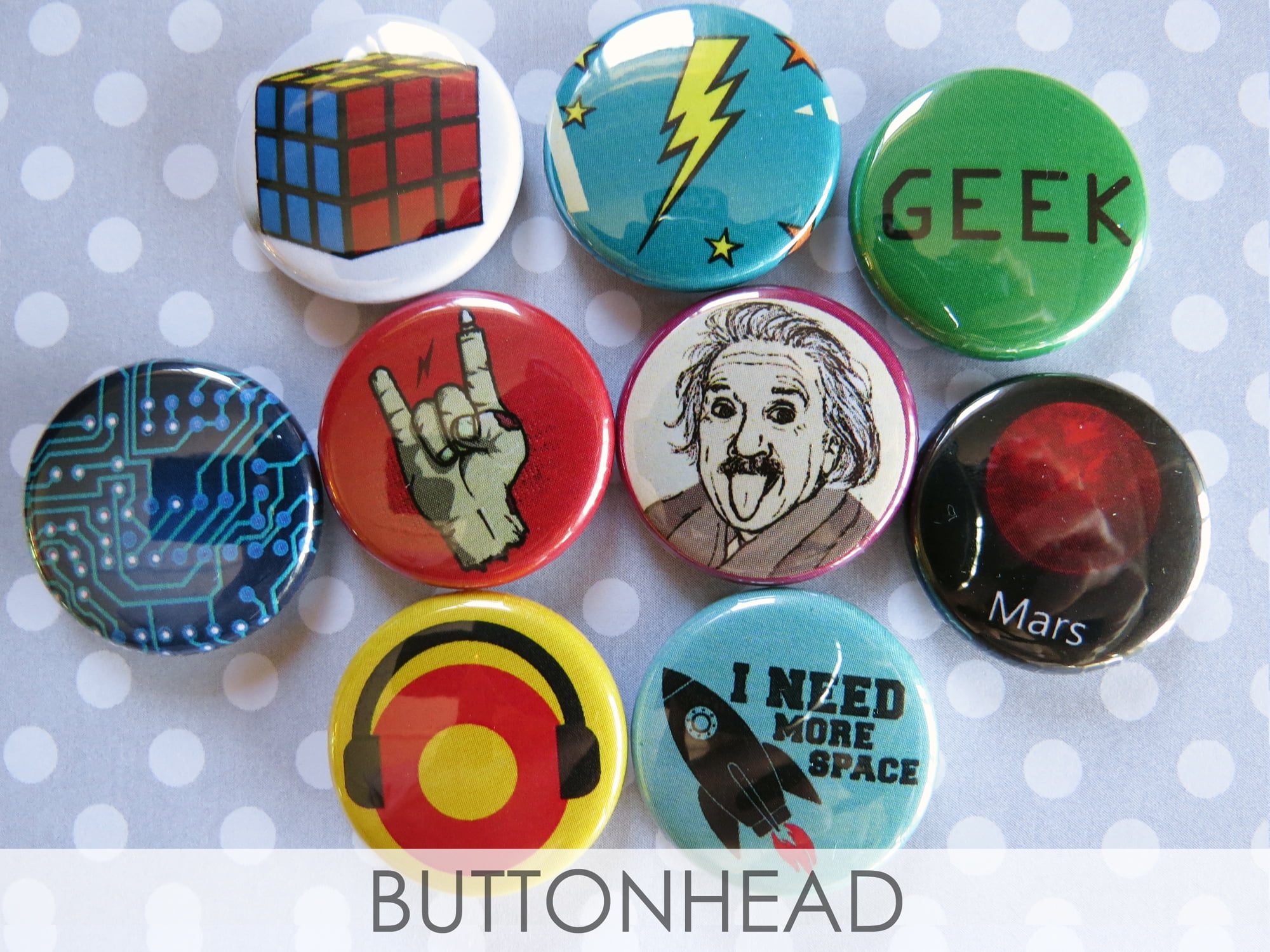 Brain Button/Pin - Random Ideas Band