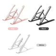 thumbnail image 3 of Graflsoa Support Ergonomique pour Ordinateur Portable à 6 Niveaux Réglables avec Base de Refroidissement, Design Noir Élégant pour un Confort et un Soutien Postural Améliorés, 3 of 6