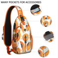 thumbnail image 2 of Crossbody Sling Backpack for Women Men Green Papaya Clip Art Slice Shoulder Sling Crossbody Casual Chest Bag for Travel Sports Running Hiking, 2 of 6
