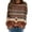 Coffee, variant on HNMKIU Ladies Tops Sweatshirt Women Long Sleeve Crewneck Retro Western Ethnic T Shirts Geometric Sweatshirt Casual Tops Sweater
