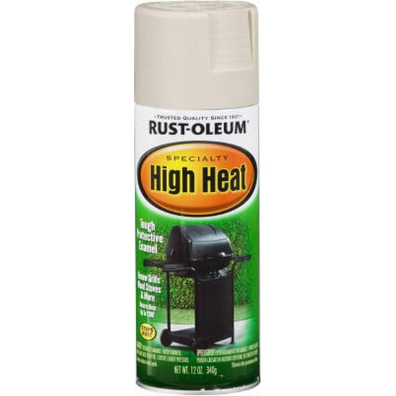 High Heat 12 OZ Flat White Spray Paint VOC Compliant, Each