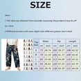 thumbnail image 2 of WILLBEST Pantalons pour Femmes Style Abstrait à la Mode Imprimé Irrégulier Ample Jambes Larges Décontracté Bas Homme Coton, 2 of 3