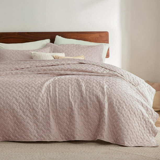 Colcha para cama, tamaño queen, ligera y polvorienta, para todas las estaciones