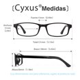 thumbnail image 4 of Cyxus Filtro de luz Azul Gafas Ligero Flexible cómodas TR90 [Mejor Dormir] Bloqueo UV Anti Fatiga de Ojos Gafas de Computadora Cyxus  Style, 4 of 7