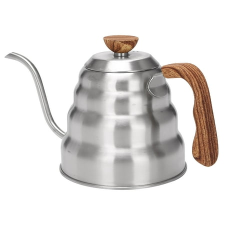 

Stainless Steel Pour over Coffee Kettle 40Oz Long Narrow Drip Espresso Tea Coffee Teapot Gooseneck Spout Pot Tool Silver