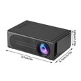 thumbnail image 3 of 2025 New Portable Wall Projector for Bedroom,Mini Projector with Remote LED Phone Projector 1080p HD Projecter for Living Room and Bedroom, 3 of 8
