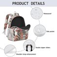thumbnail image 4 of Pioneer Flower Backpack for School,Cute School Bag,Schoolbag with Adjustable Shoulder Straps & Padded Back,15"x11.42"x5.5", 4 of 6