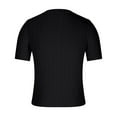 thumbnail image 5 of IYTR Mens Shirt Fashion Breathable Hollow Out Knit Textured Shirt Casual Solid Color Summer Comfy Button Up Lapel Short Sleeve T Shirts Black L, 5 of 6