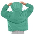 thumbnail image 4 of Jackets for Women Crew Neck Pullover Puffer Long Sleeve Loose Hooded Drawstring Coat, 4 of 9