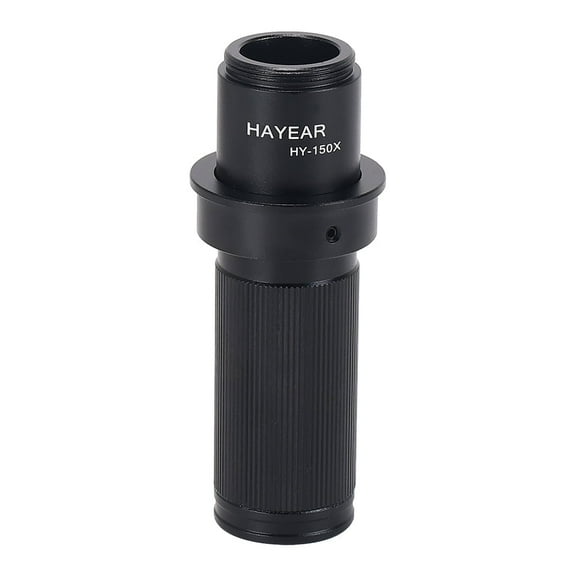 Hayear Adjustable 5X-150X Magnification Zoom C-mount Lens with 35mm Ring Adapter,Apply for Adult