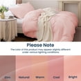 thumbnail image 5 of Sleep Zone 90gsm Duvet Cover Set Full Soft Microfiber Bedding with Zipper & Corner Ties, Pink, 5 of 9