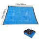 thumbnail image 3 of Vela de sombra rectangular para sol | Toldo de sombra exterior para patio, jardín, piscina, patio | Protección UV tela transpirable HDPE | Azul | 200x200 cm, 200x400 cm, 300x300 cm | Instalación, 3 of 7