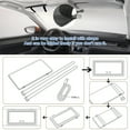 thumbnail image 4 of Car Vanity Mirror With Lights, Rechargeable Car Mirror Visor with 3 Lighting Modes & 60 LEDs Touch Screen Dimmable USB Travel Makeup Mirror for Car Truck SUV Universal Rear View Mirror, 4 of 10