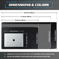 thumbnail image 4 of Desk Mat, Desk Mat, Desk Mat 43cm x 90cm, Laptop Mat, Desk Mat for Office and Home, Double Sided (Black), 4 of 6