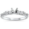 Pompeii 1/3ct Diamond Engagement Semi Mount Ring Setting 14K (G/H,I1)