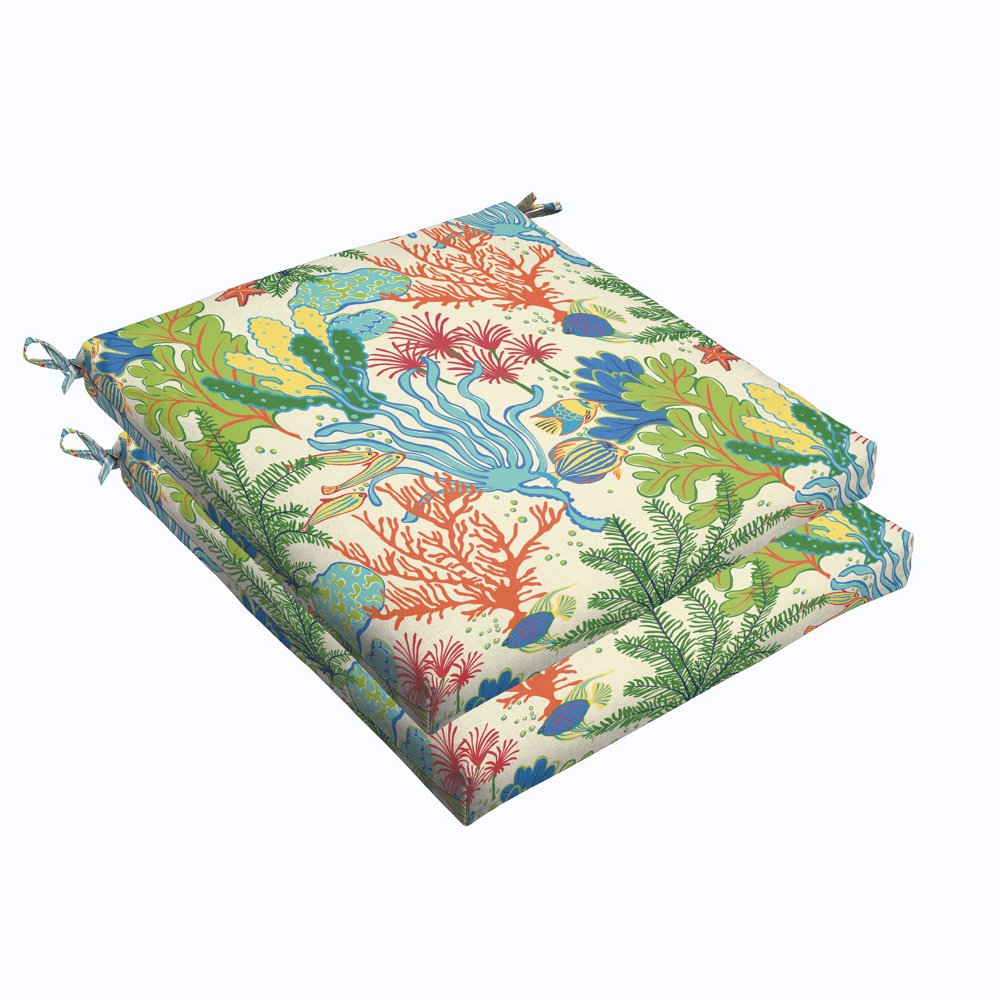 Blue Green Seascape Indoor/Outdoor Cushion Set, Bristol