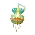 thumbnail image 1 of GUOOL Chinese New Year Lantern Material Kit DIY 2025 Snake Year Lantern for Events Green, 1 of 9