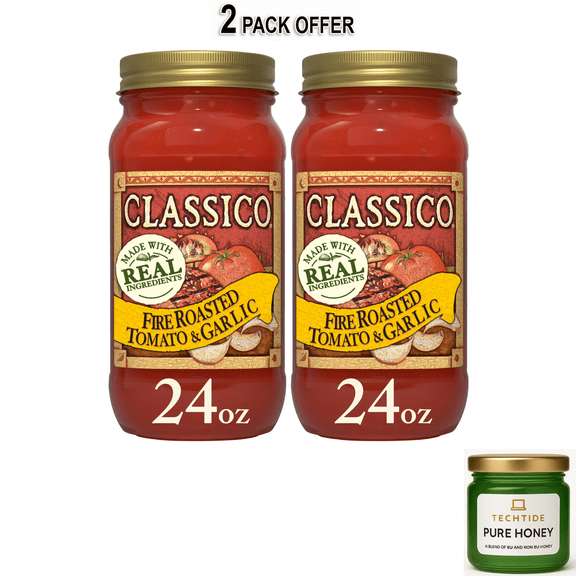 Classico Fire Roasted Tomato & Garlic Pasta Sauce, 24 oz