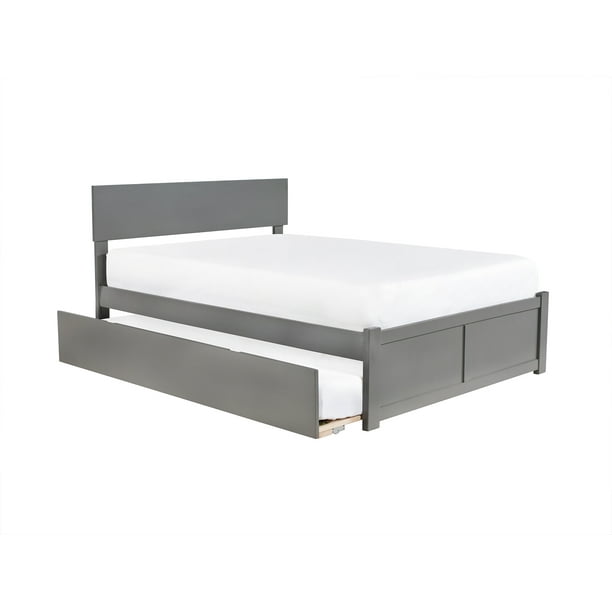 Orlando Platform Bed With Flat Panel Foot Board And Twin Size Urban Trundle Bed Multiple Colors Multiple Sizes Walmart Com Walmart Com