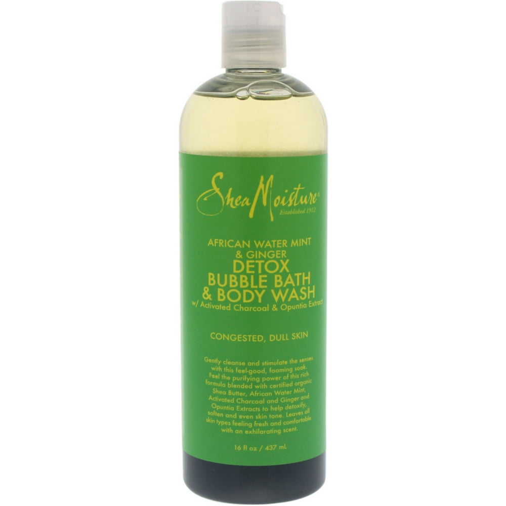 Shea Moisture African Water Mint & Ginger Detox Bubble Bath & Body Wash