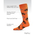 thumbnail image 3 of MeMoi Men's Scary Halloween Black Cat Novelty Crew Sock - Mens - Male, 10-13, Orange, 3 of 8