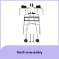thumbnail image 3 of Medline Upright Aluminum Junior Folding Walker – Comfortable, Maneuverable, For Injury, Balance, Posture & Recovery, 3 of 6
