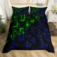 thumbnail image 2 of Manfei Futuristic Cubes 2-Piece Comforter Cover Toddler Size for Boys Girls,Minimalist Plaid Bedding Sets Toddler Size,Geometric Grid Ultra Soft Bed Set(No Comforter), 2 of 6