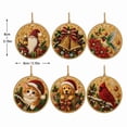 thumbnail image 3 of 6Pcs Wooden Christmas Ornaments Pearl Diamond Art Kits, DIY Hanging Christmas Diamond Art Ornaments Set with Special-Shaped Gem Pearls & Jute Twine, Christmas Tree Decor and Holiday Craft Gift, 3 of 6